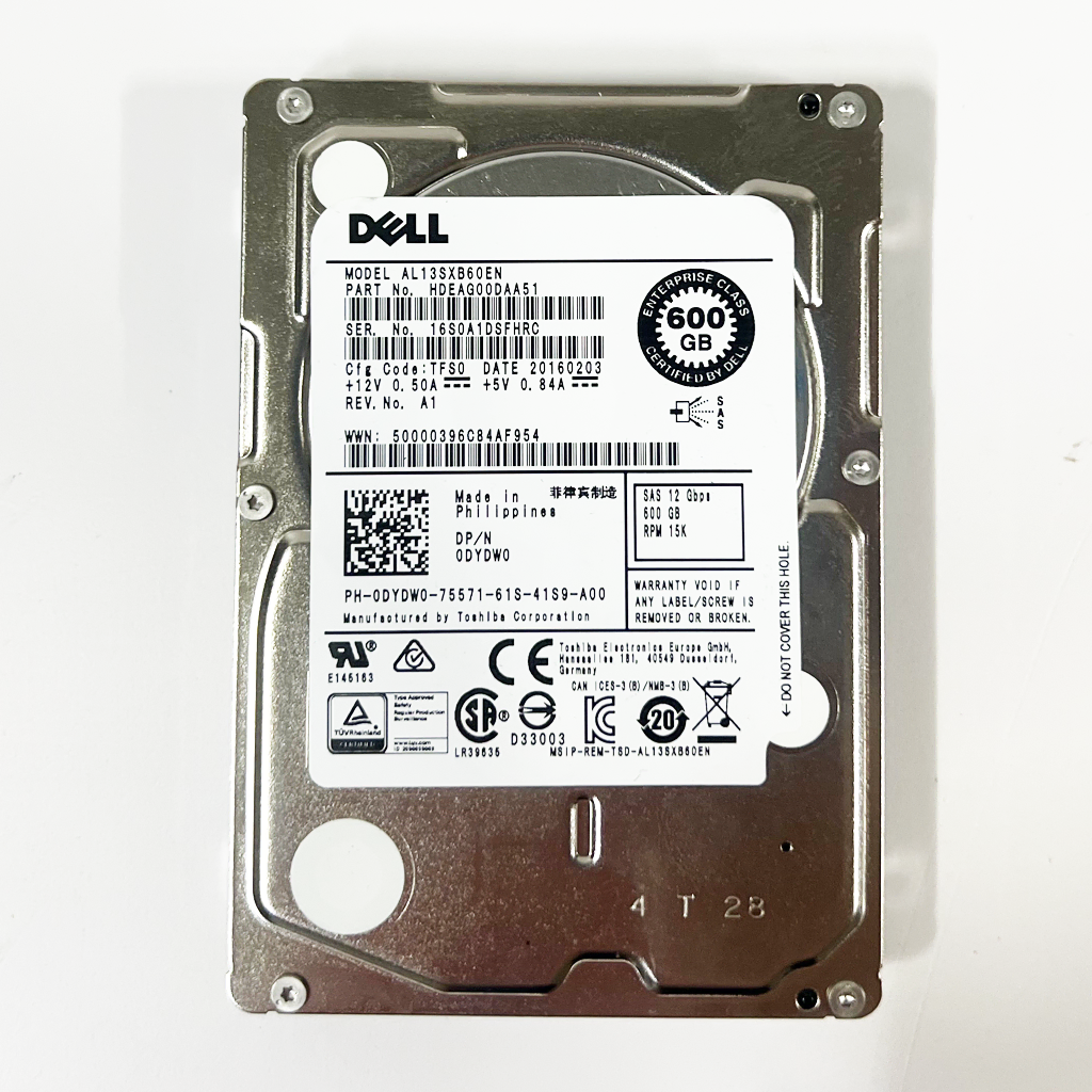 600G/15K) DELL 0DYDW0 2.5인치 SAS HDD